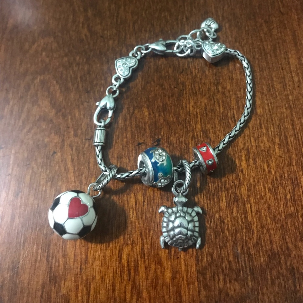 Brighton Charm Bracelet with 4 Charms